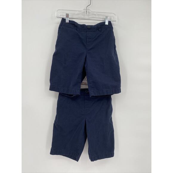 Lands End Kids 2 Packs Cotton Elastic Waist Pull On Shorts Black Size M - Picture 1 of 8
